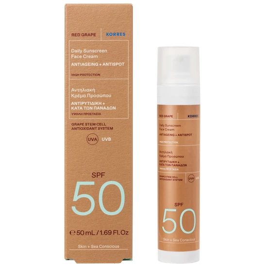 Korres Red Grape Face Sunscreen SPF 50 50ml