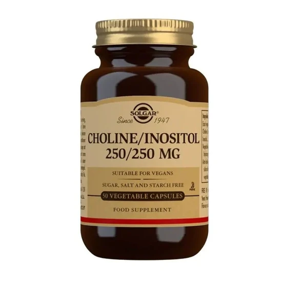 Solgar Choline/Inositol 250/250mg Vegicaps 50 Vegicaps