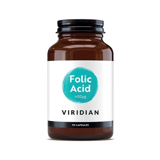 Viridian Folic Acid 400ug Capsules 90 Capsules