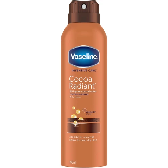 Vaseline Intensive Care Spray Moisturiser Cocoa Radiant 190ml / intensive Care Spray Moisturiser Cocoa Radiant