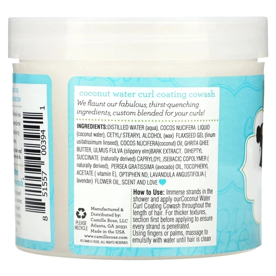 Camille Rose Coconut Water Curl Coating Cowash 354ml