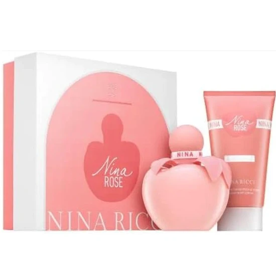 Nina Ricci Nina Rose Gift Set 50ml Eau De Toilette + 75ml Body Lotion