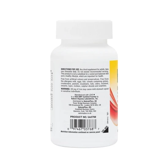 Nature's Plus Hema-plex Chewable Tablets 60 Tablets