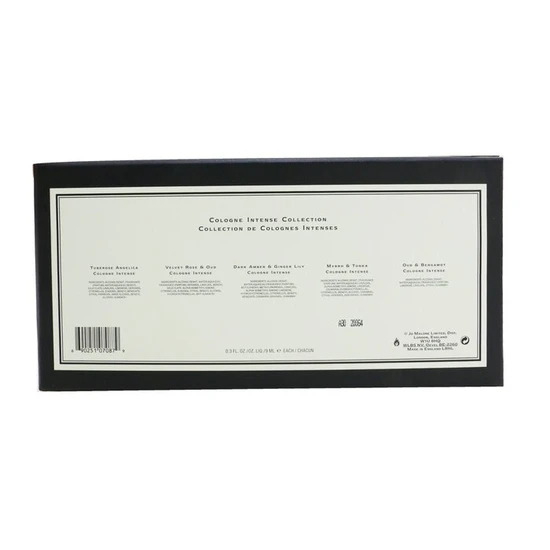 Jo Malone London Cologne Intense Collection: Tuberose Angelica, Velvet Rose & Oud, Dark Amber & Ginger Lily, Myrrh & Tonka, Oud & Bergamot 5x9ml