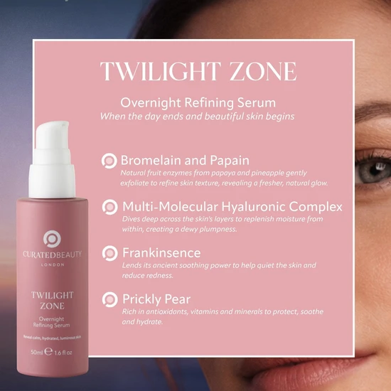 Curated Beauty London TWILIGHT ZONE Overnight Refining Serum