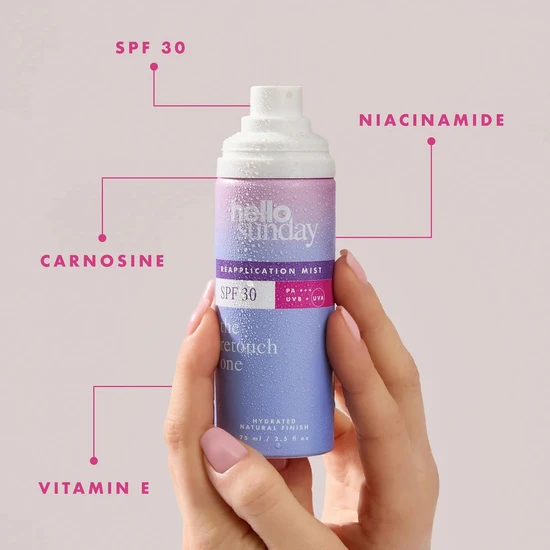 Hello Sunday The Retouch One Reapplication Mist SPF 30 With Niacinamide 75ml