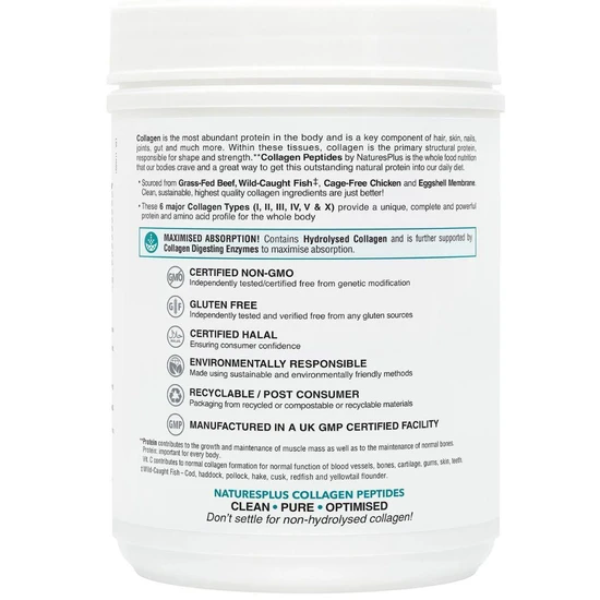 Nature's Plus Collagen Peptides 588g