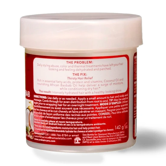 ORS Hairepair Coconut Oil & Baobab Intense Moisture Creme 142 g