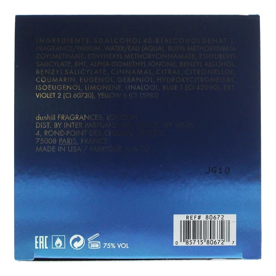 Dunhill London London Century Blue Eau De Parfum 135ml