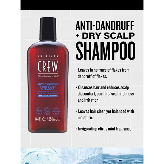 American Crew Anti-Dandruff + Dry Scalp Shampoo 250ml