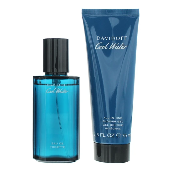Davidoff Cool Water Eau De Toilette 40ml + Shower Gel 75ml Gift Set 40ml