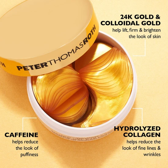 Peter Thomas Roth 24k Gold Pure Luxury Lift & Firm Hydra-Gel Eye Patches 60 Patches