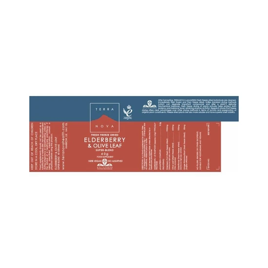 Terranova Elderberry & Olive Leaf Powder 40g