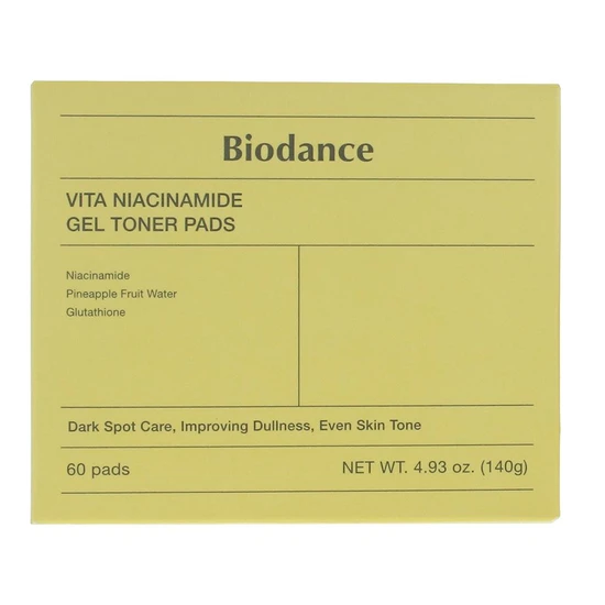 Biodance Vita Niacinamide Gel Toner Pads 60 Pads
