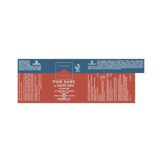 Terranova Pine Bark & Grape Seed Complex Capsules 50 Capsules