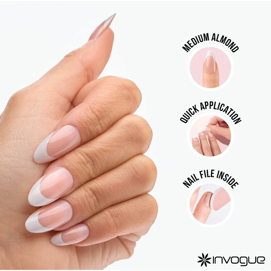 Invogue Classic Medium Almond French Tip