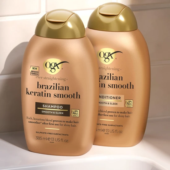 OGX® Brazilian Keratin Smooth Shampoo 385ml