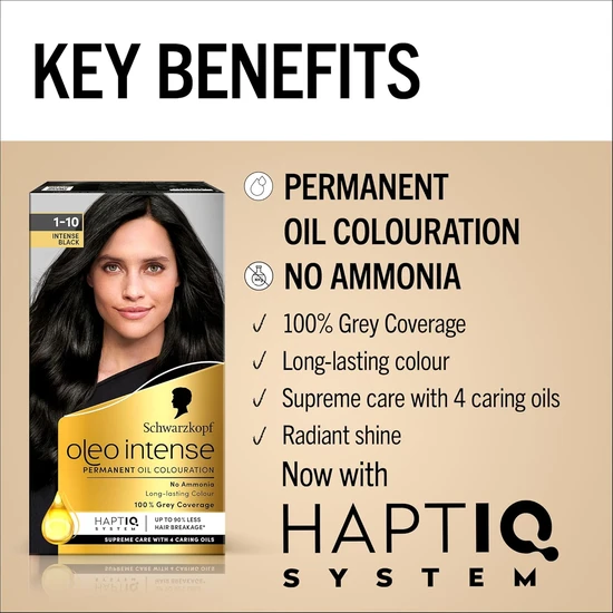 Schwarzkopf Oleo Intense Permanent Oil Colouration 1 10 Intense Black