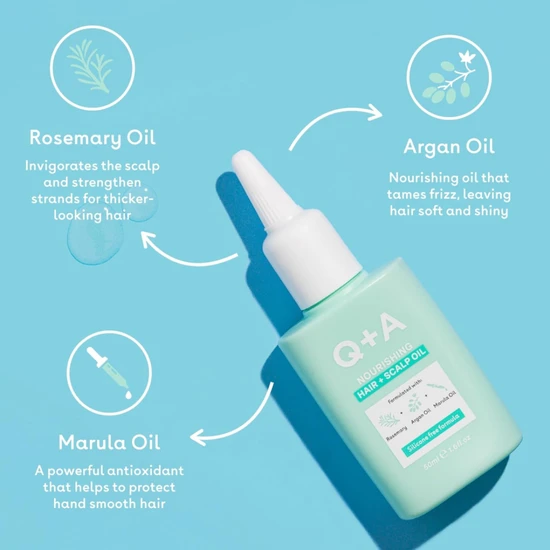 Q+A Nourishing Hair + Scalp Oil 50ml