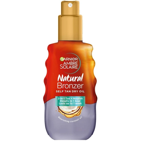 Garnier Ambre Solaire Natural Bronzer Self Tan Dry Oil With Coconut Oil 150ml