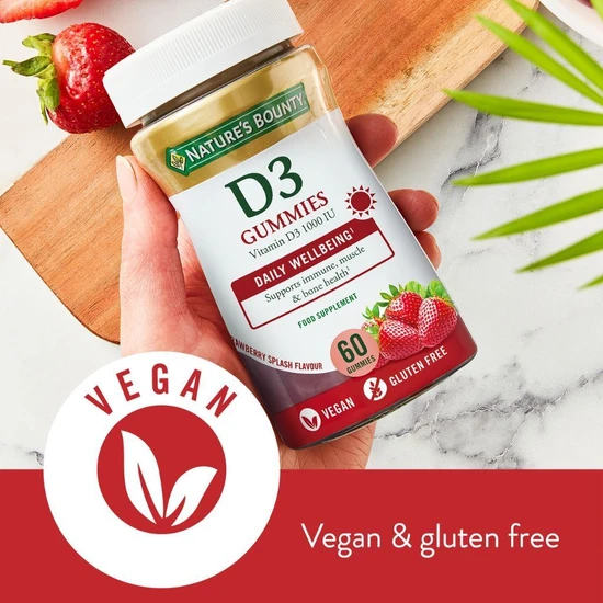 Nature's Bounty Vitamin D3 Gummies 60 Gummies
