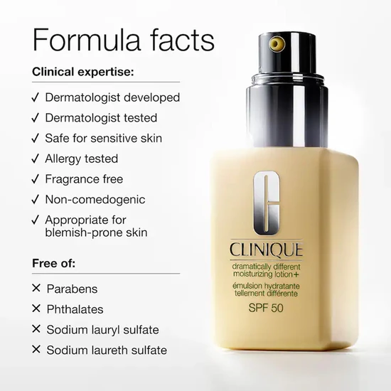 Clinique Dramatically Different Moisturising Lotion + SPF 50 50ml