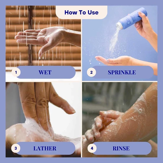 The Powder Shampoo Relaxing Body Foam Wash Lavender & Chamomile 20g