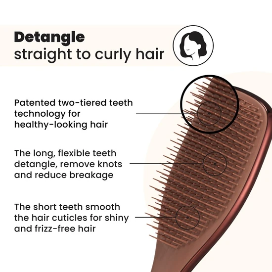 Tangle Teezer The Ultimate Detangler Chrome Chocolate Bronze