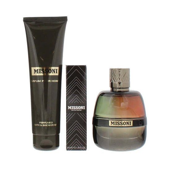Missoni Eau De Parfum Gift Set 100ml, 10ml Spray + Shower Gel 150ml