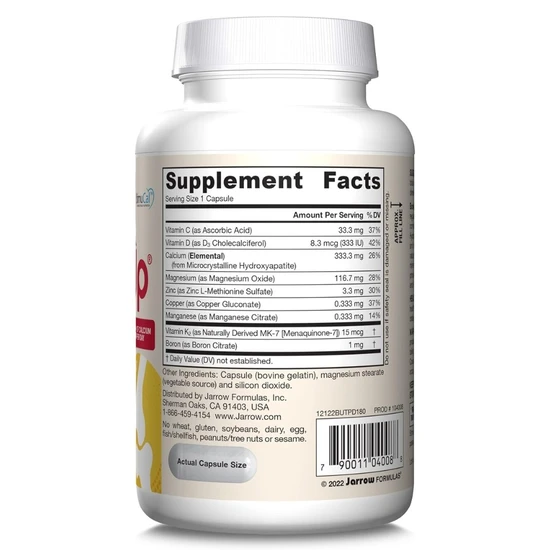 Jarrow Formulas BoneUp Three Per Day Caps 180 Capsules