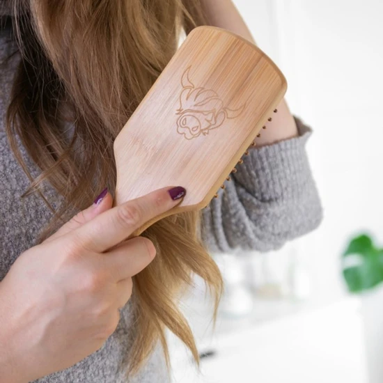 Moo & Yoo Bamboo Paddle Brush