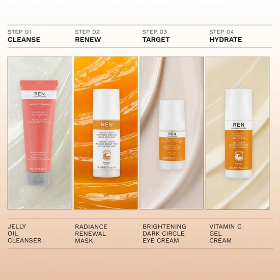 REN Renewal Radiance Face Mask With AHA Glycol Lactic Radiance 15ml