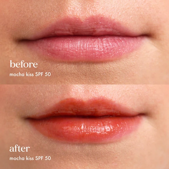 Hello Sunday The One For Your Lips Mocha Kiss Tinted Lip Balm SPF 50 With Shea Butter 15ml