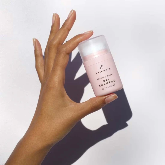 Hair Gain Peptide Puff Dry Shampoo & Scalp Massager