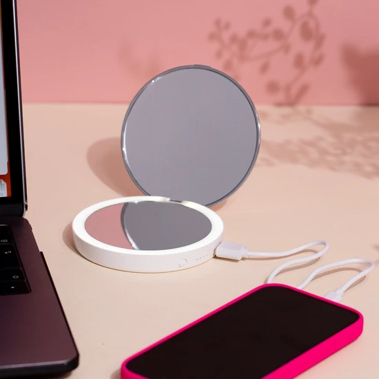 Stylpro Flip 'N' Charge Power Bank Compact LED Mirror