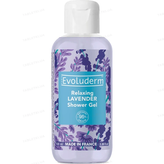 Evoluderm Lavender Shower Gel 100ml