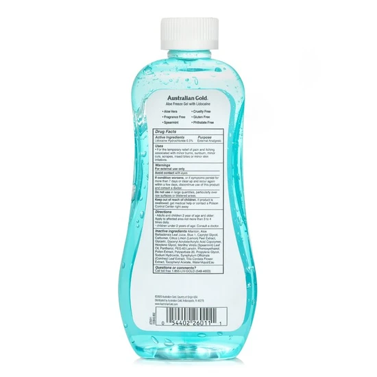 Australian Gold Aloe Freeze Gel With Lidocaine 237ml