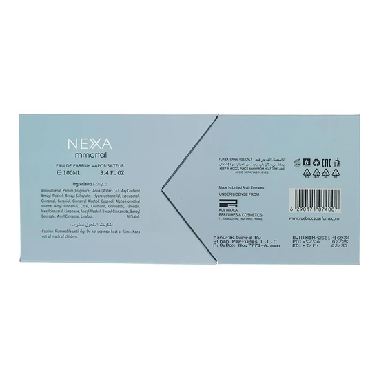 Rue Broca Nexa Immortal Eau De Parfum 100ml