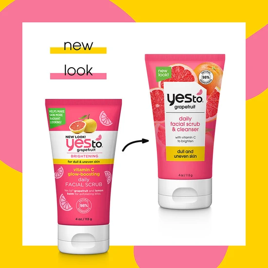 Yes To Grapefruit Vitamin C Glow Boosting Daily Facial Scrub 113g