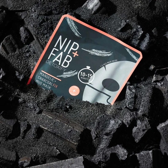 NIP+FAB Charcoal + Mandelic Acid Fix Mud Sheet Mask x 1