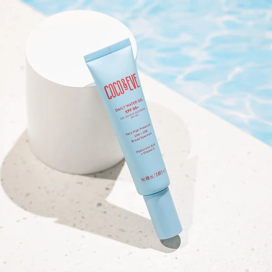 Coco & Eve Daily Water Gel SPF 50+ Sunscreen 60ml