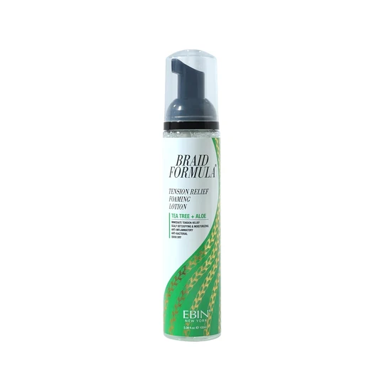 Ebin New York Braid Formula Tension Relief Foaming Lotion W Tea Tree & Aloe 250ml