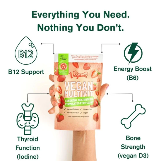 Vegums Multivitamin For Vegans Gummies 30 Gummies