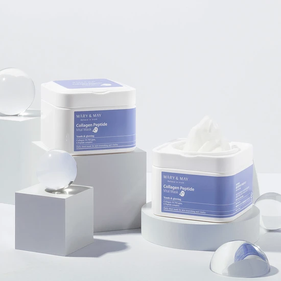 Mary & May Collagen Peptide Vital Mask 30pcs
