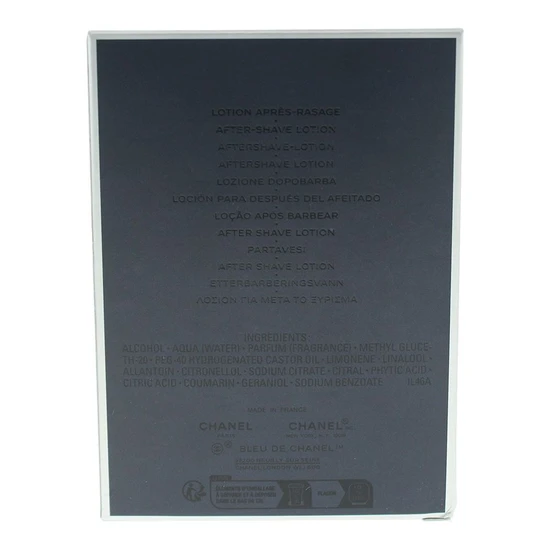 CHANEL Bleu De Chanel Aftershave Lotion 100ml