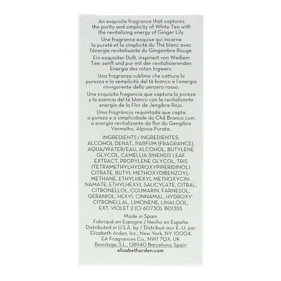 Elizabeth Arden White Tea Ginger Lily Eau De Toilette 30ml