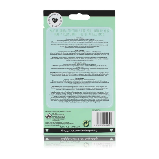 Oh k! Sheet Mask Cucumber