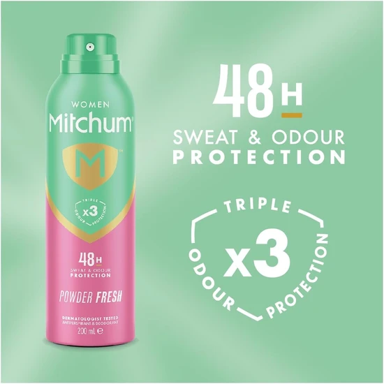 Mitchum Powder Fresh Deodorant Spray 200ml