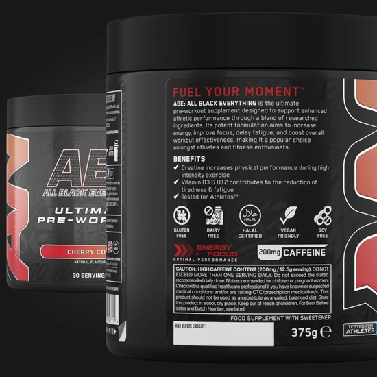 Applied Nutrition All Black Everything Cherry Cola 375g