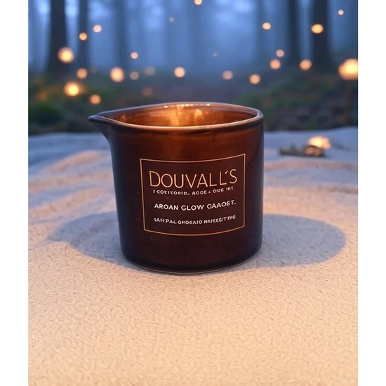Douvall's Argan Glow Candle Hydrating Self Tanning Body Treatment 180g